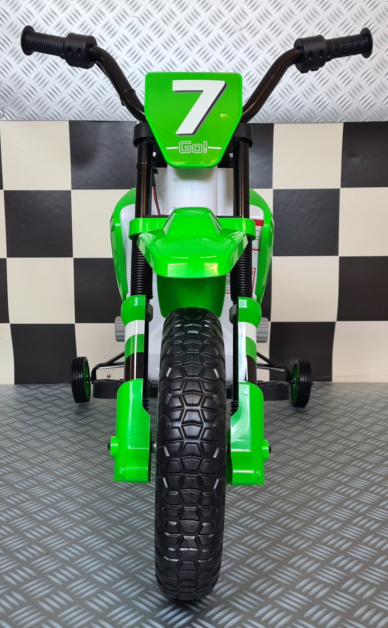 Moto électrique enfant dirt bike 12 V vert – Dirt Rider – vue 3
