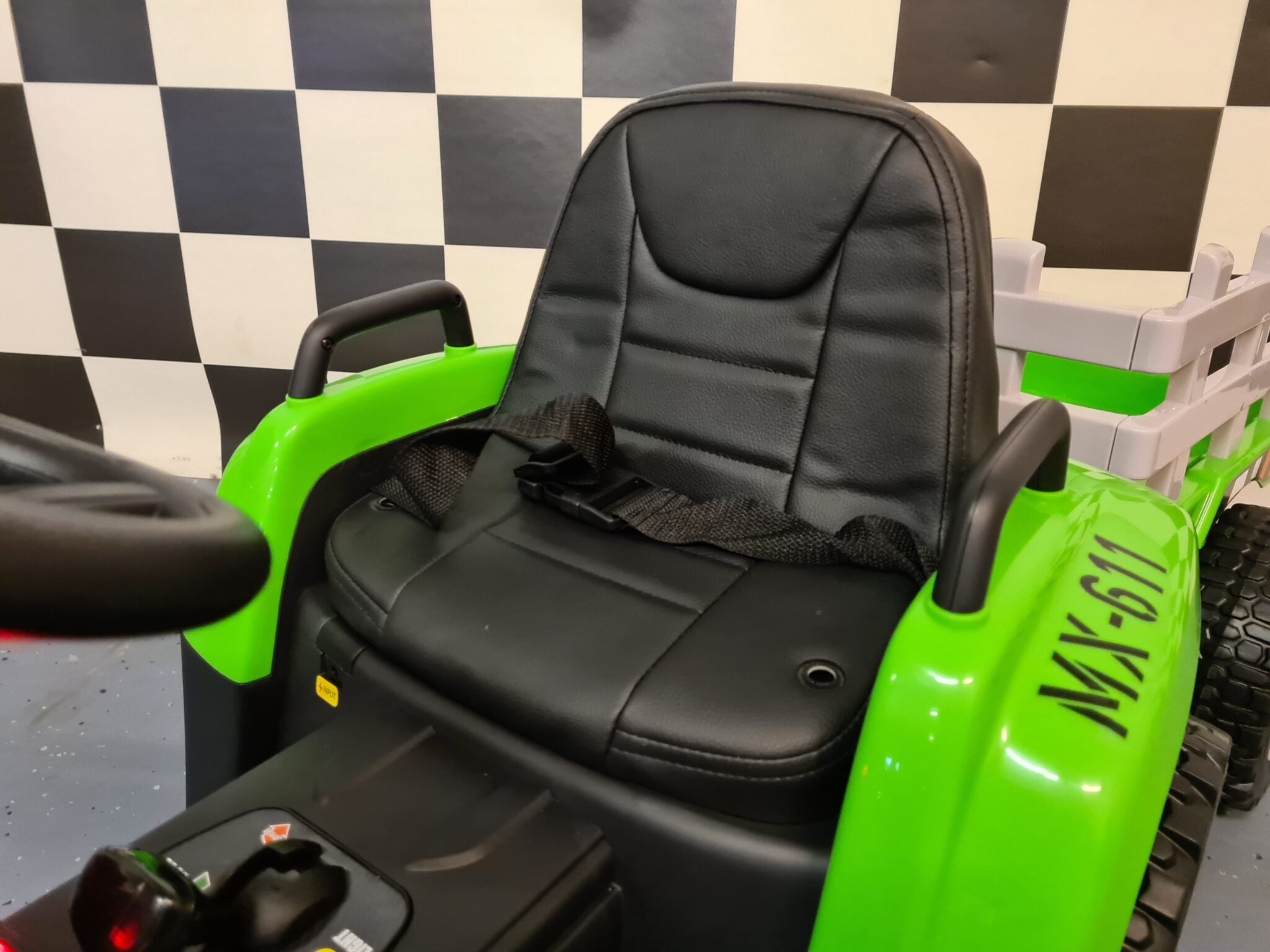 Tracteur électrique enfant 12 V avec remorque et RC vert – Little Farmer – vue 8