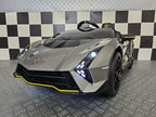 Voiture électrique enfant Lamborghini Auténtica 12 V gris métallisé – Racing Star