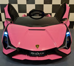 Voiture électrique enfant Lamborghini Sian rose – Racing Star – vue 3