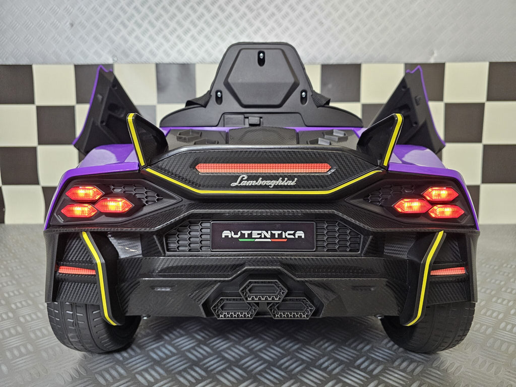 Voiture électrique enfant Lamborghini Auténtica purple 12 V – Racing Star – vue 6