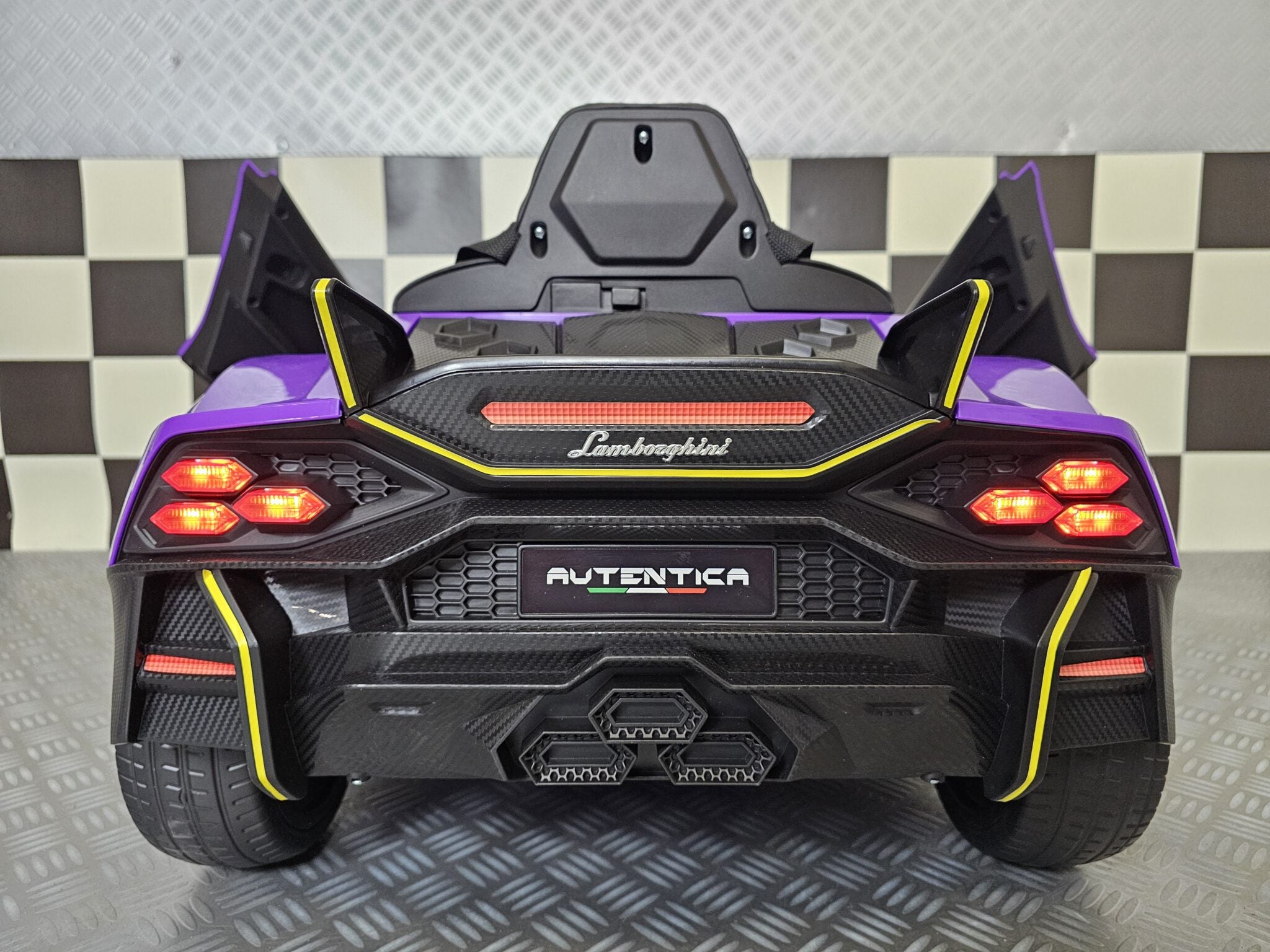 Voiture électrique enfant Lamborghini Auténtica purple 12 V – Racing Star – vue 6