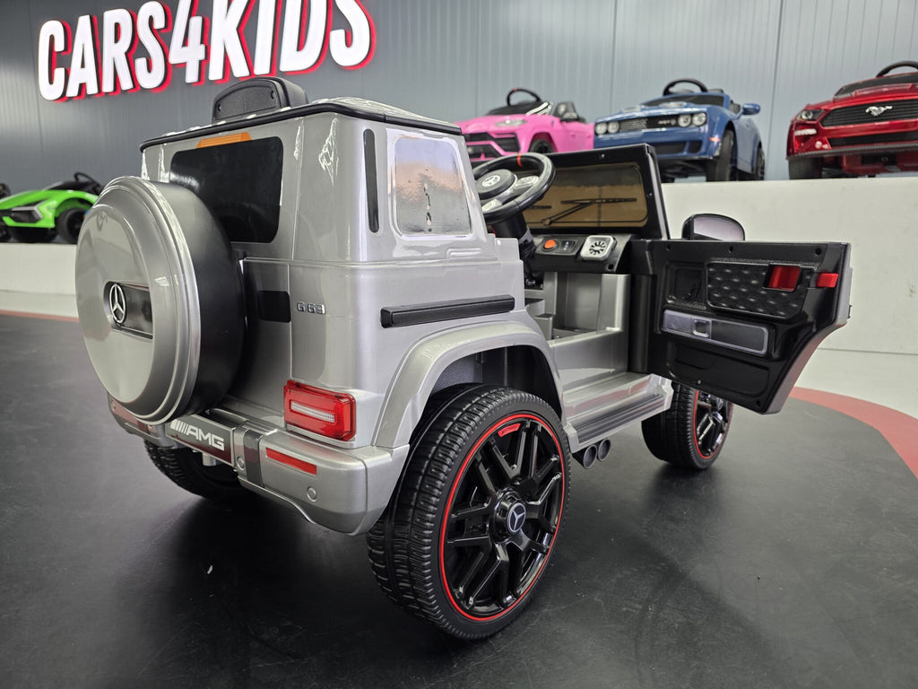 Voiture électrique enfant Mercedes G63 12 V gris métallisé 1 place – Adventure Rider – vue 4
