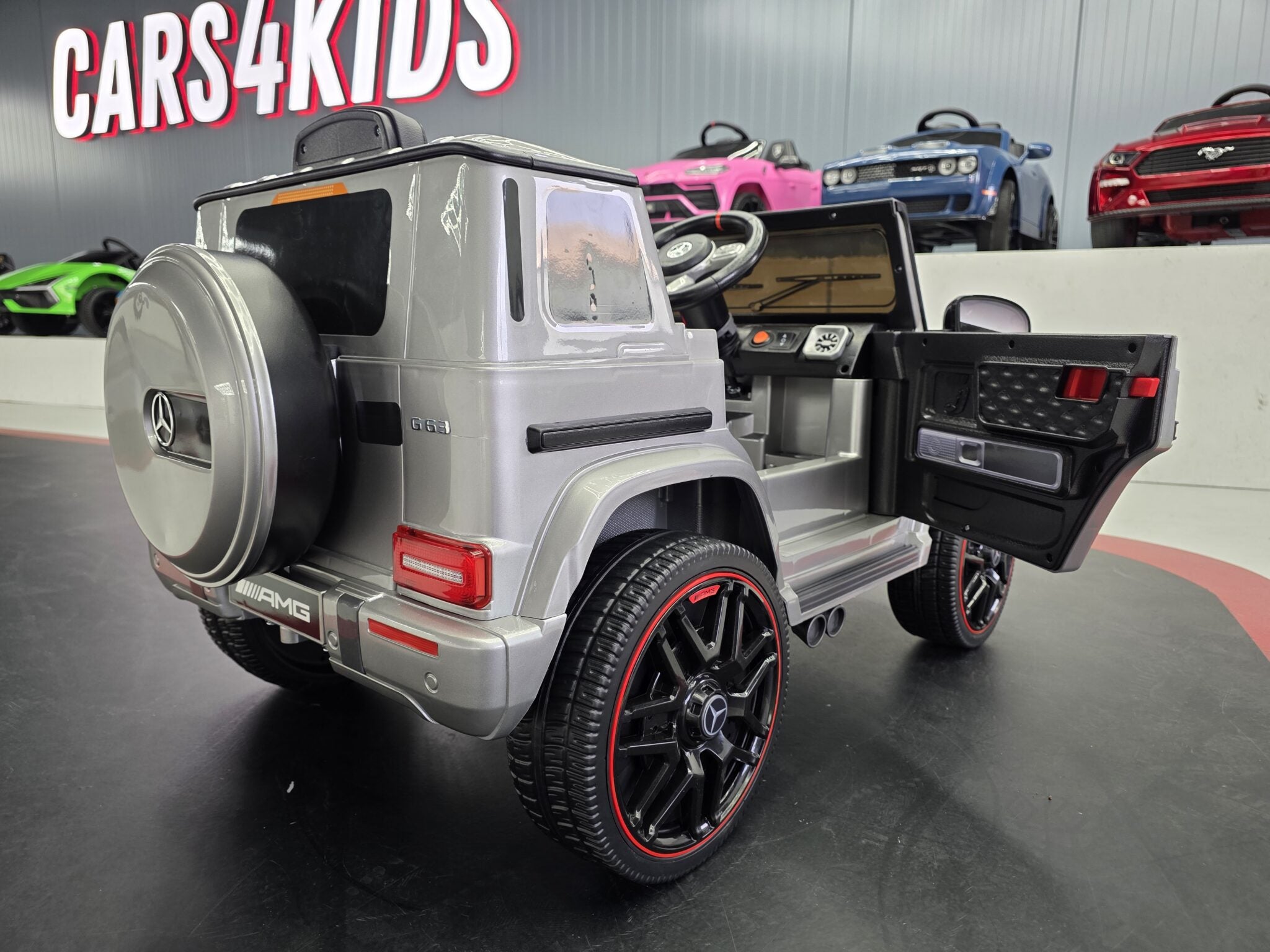 Voiture électrique enfant Mercedes G63 12 V gris métallisé 1 place – Adventure Rider – vue 4