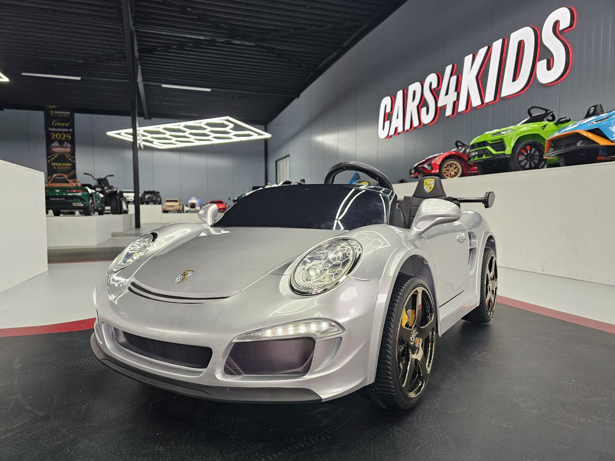 Voiture électrique enfant Porsche RUF 24 V argent métallisé – Urban Rider Pro