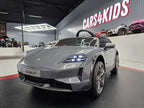 Voiture électrique enfant Porsche Taycan 2 places 24 V gris – Racing Star Pro
