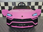 Voiture électrique enfant Lamborghini Urus rose 12 V – Racing Star – vue 3