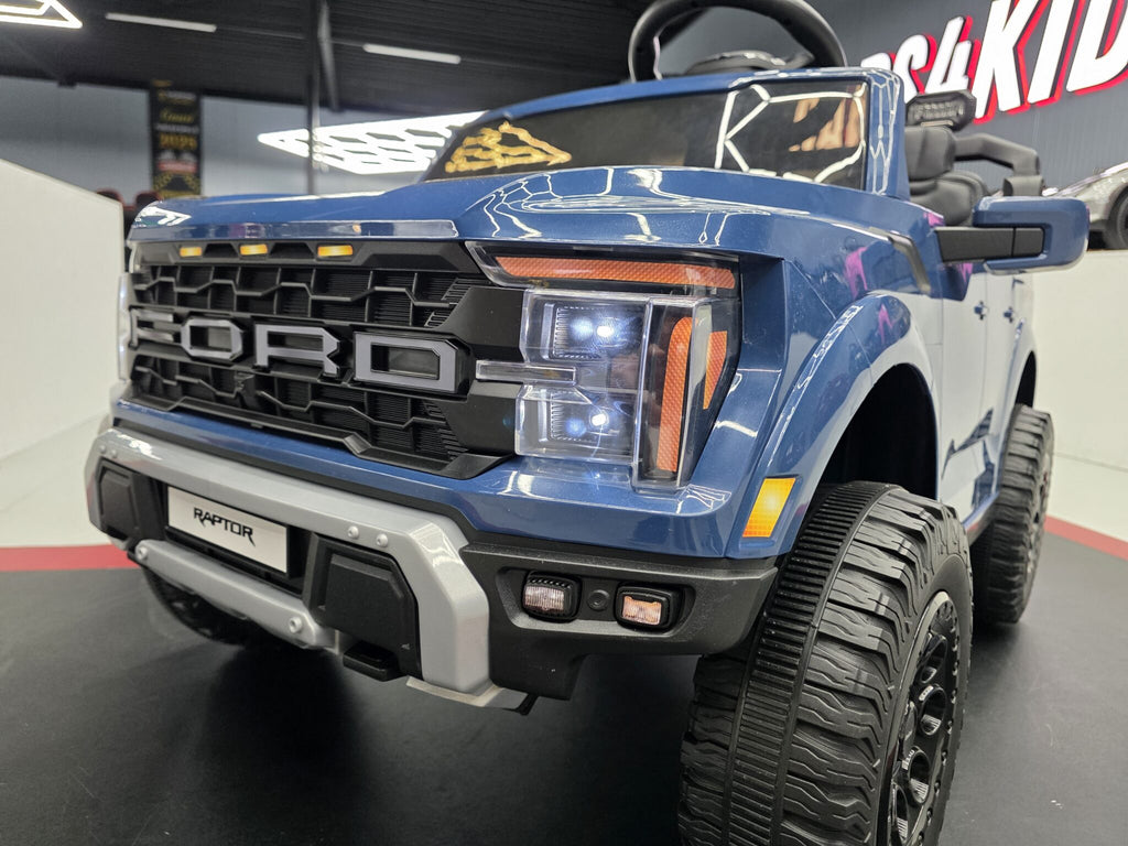 Voiture électrique enfant Ford Raptor 2 places 24 V bleu – Adventure Rider Pro – vue 5