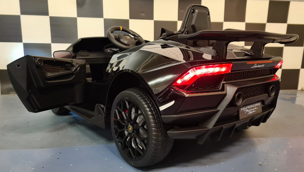 Voiture électrique enfant Lamborghini Huracan 12 V avec télécommande noir métallisé – Racing Star – vue 5