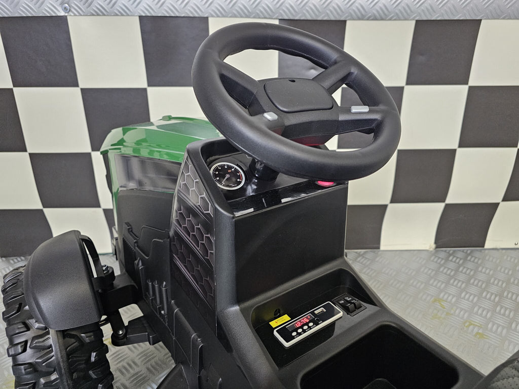Tracteur électrique enfant Farmer 12 V vert avec télécommande – Little Farmer – vue 7