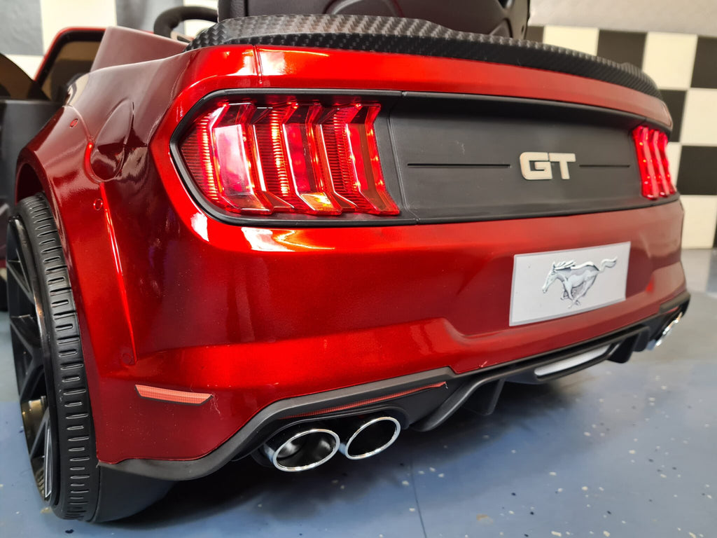 Voiture électrique enfant Ford Mustang 24 V drift et RC rouge métallisé – Urban Rider Pro – vue 8