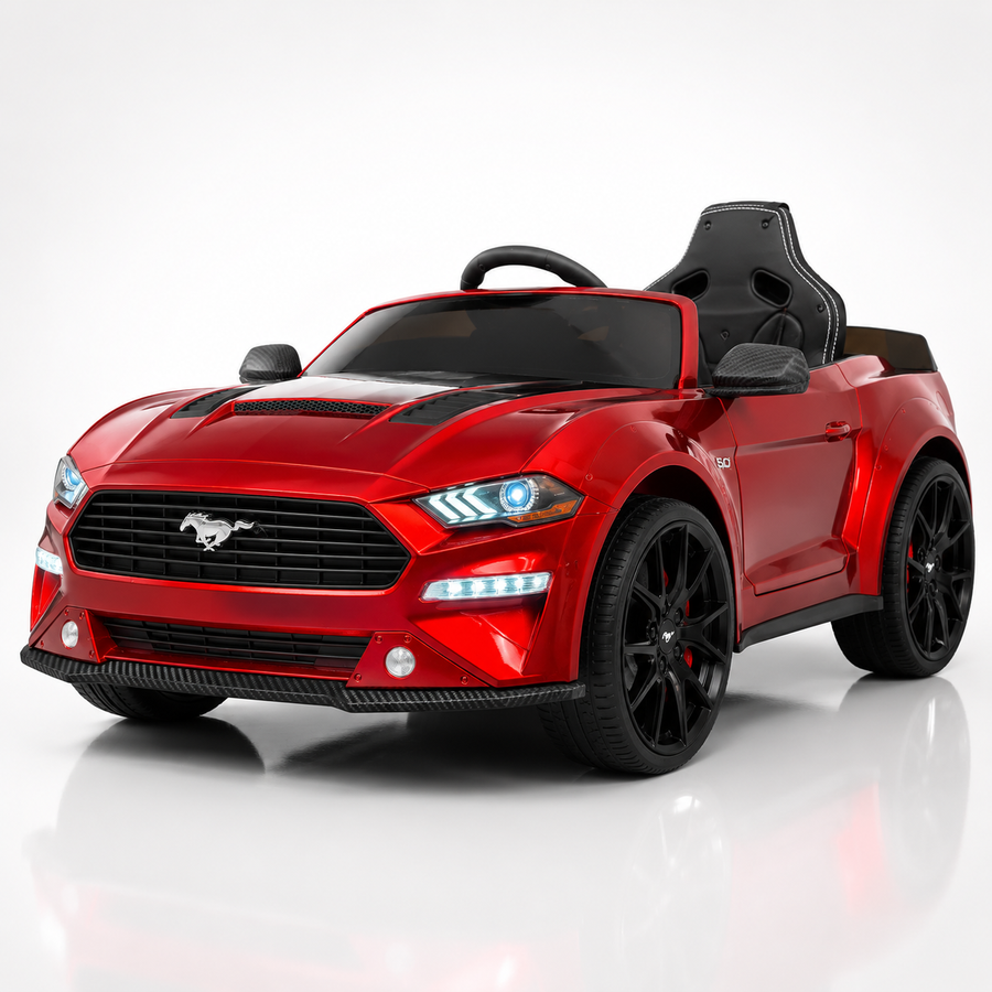 Voiture électrique enfant Ford Mustang 24 V drift et RC rouge métallisé – Urban Rider Pro