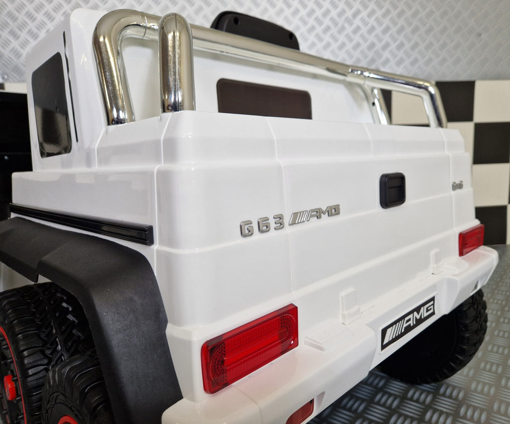 Voiture électrique enfant Mercedes G63 6x6 AMG 1 place blanc – Adventure Rider – vue 8