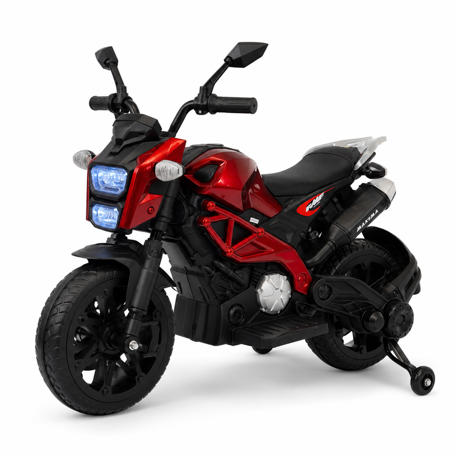 Moto électrique enfant motor Grom Superbike 12 V rouge métallisé – Street Rider