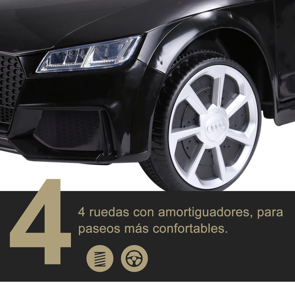 Homcom Electric Car for Children 3+ Years Old Audi Tt Electric Children's Car 12V with Speed 3 Km/H Remote Control 102X60X44 cm