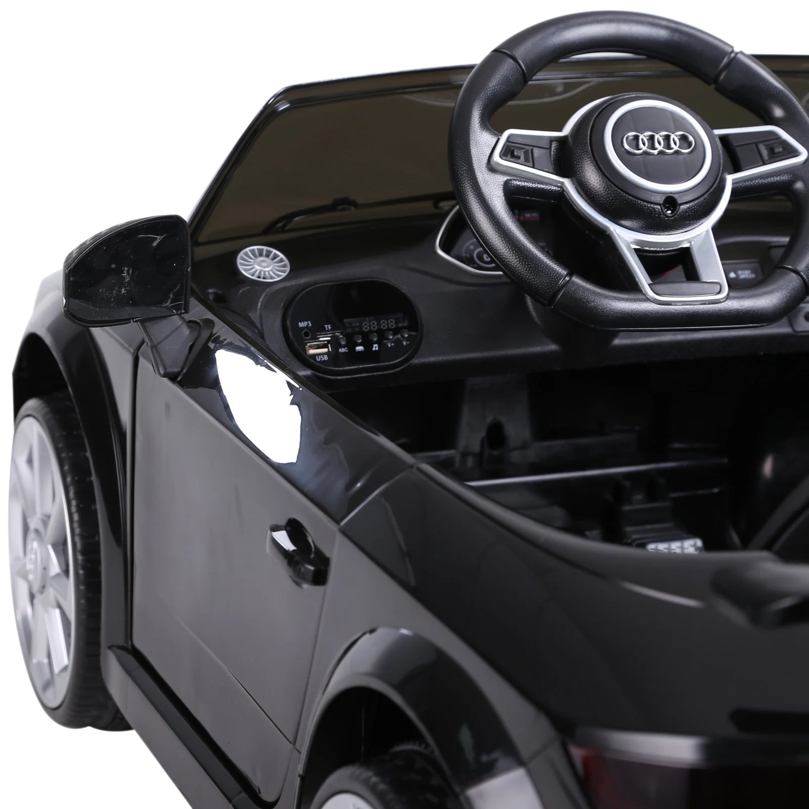 Homcom Electric Car for Children 3+ Years Old Audi Tt Electric Children's Car 12V with Speed 3 Km/H Remote Control 102X60X44 cm