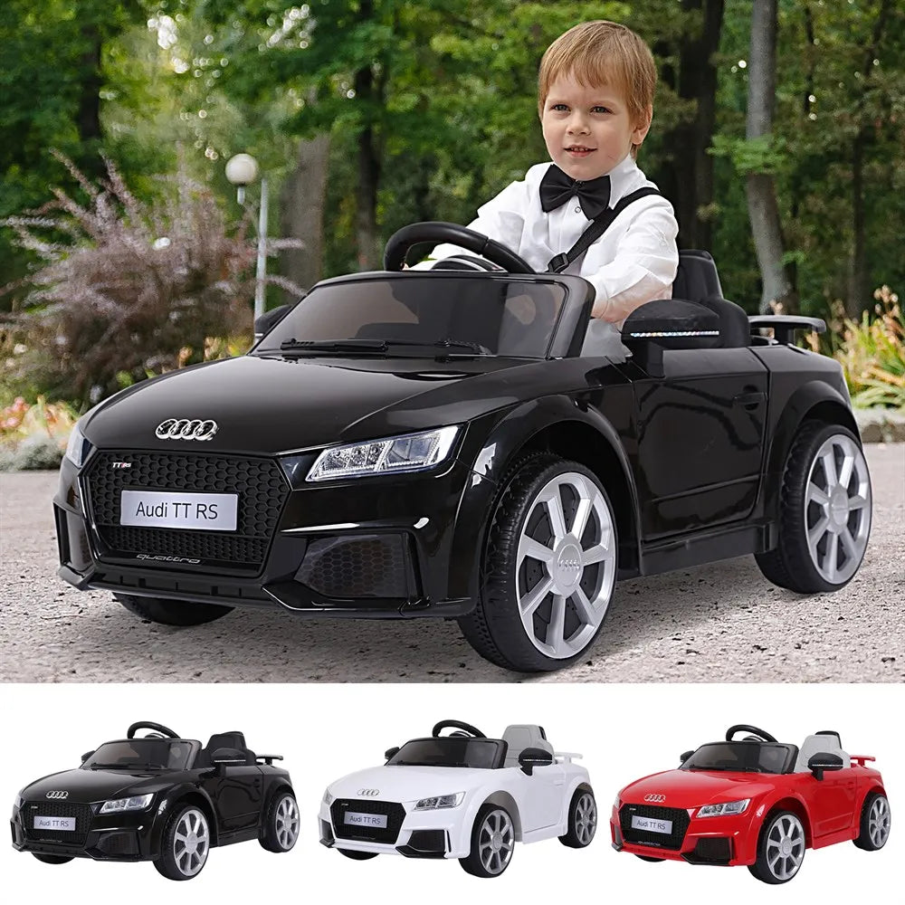 Homcom Electric Car for Children 3+ Years Old Audi Tt Electric Children's Car 12V with Speed 3 Km/H Remote Control 102X60X44 cm