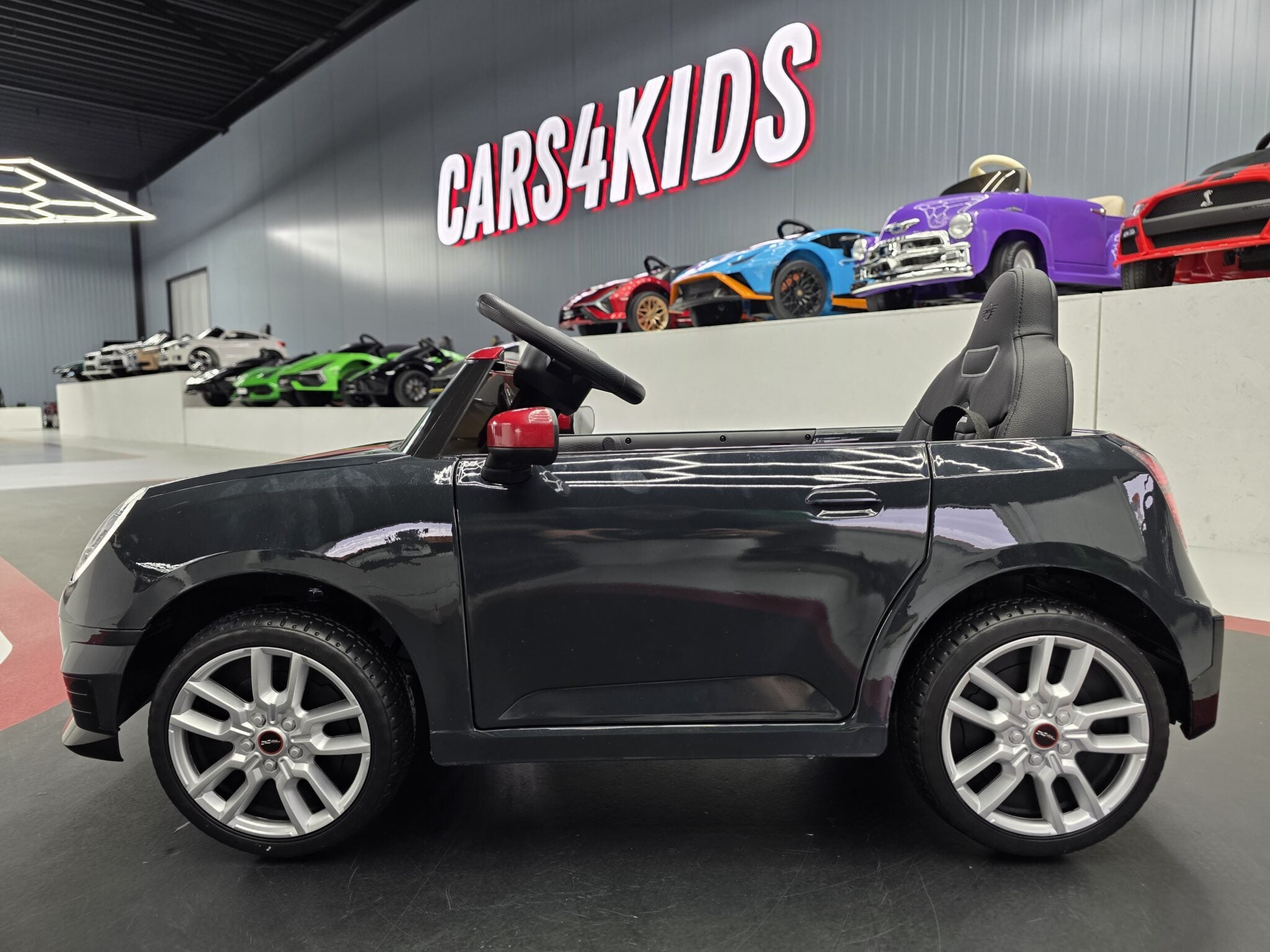 Voiture électrique enfant Mini Cooper S 12 V noir métallisé – Urban Rider – vue 3