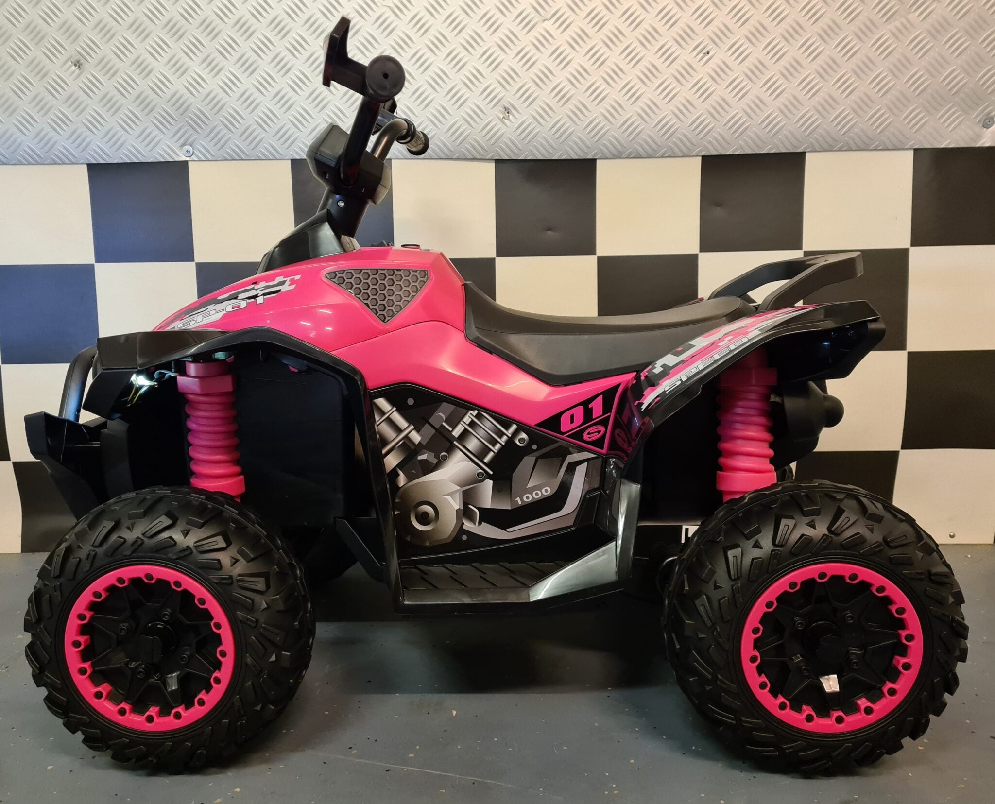 Quad électrique enfant Phyton rose – Raptor – vue 4