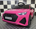 Voiture électrique enfant Audi RS6 12 V rose – Racing Star