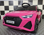 Voiture électrique enfant Audi RS6 12 V rose – Racing Star