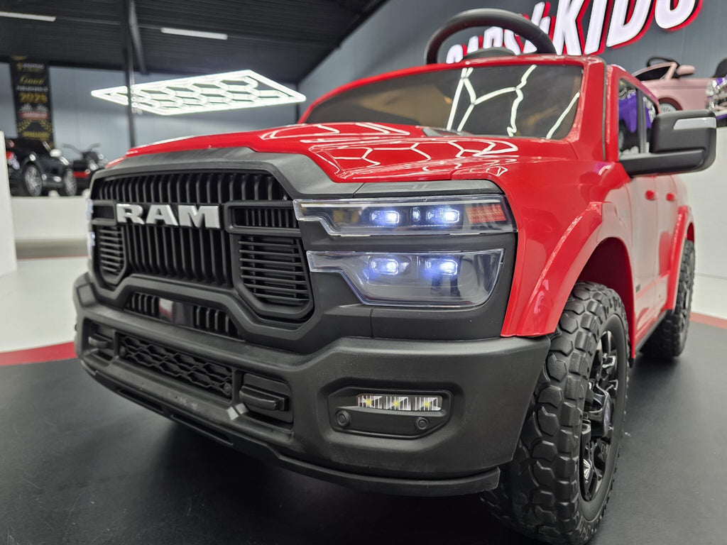 Voiture électrique enfant Dodge RAM 12 V rouge – Adventure Rider – vue 6