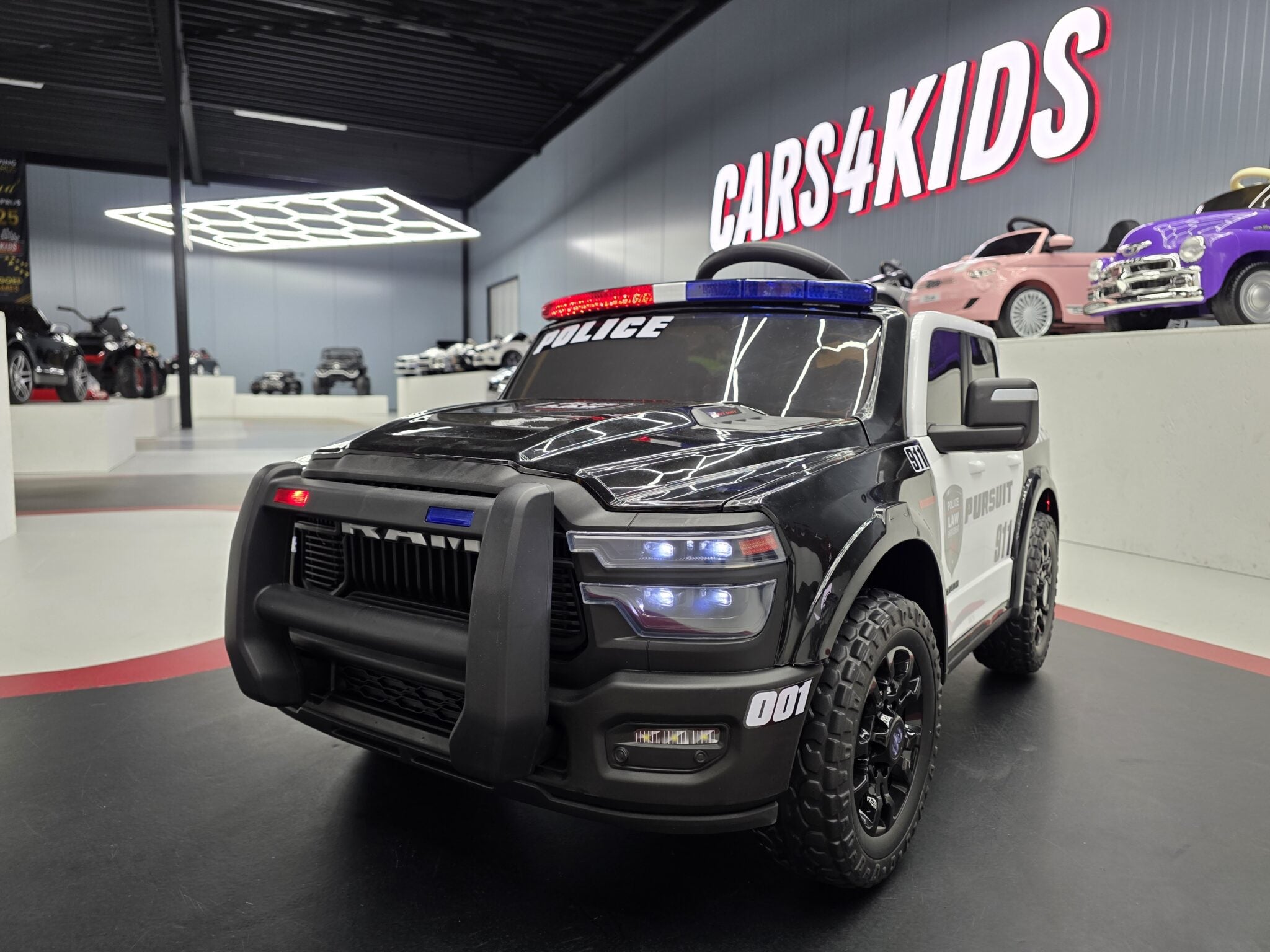 Voiture électrique enfant Dodge RAM police 12 V – Urban Patrol