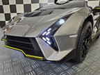 Voiture électrique enfant Lamborghini Auténtica 12 V gris métallisé – Racing Star – vue 7