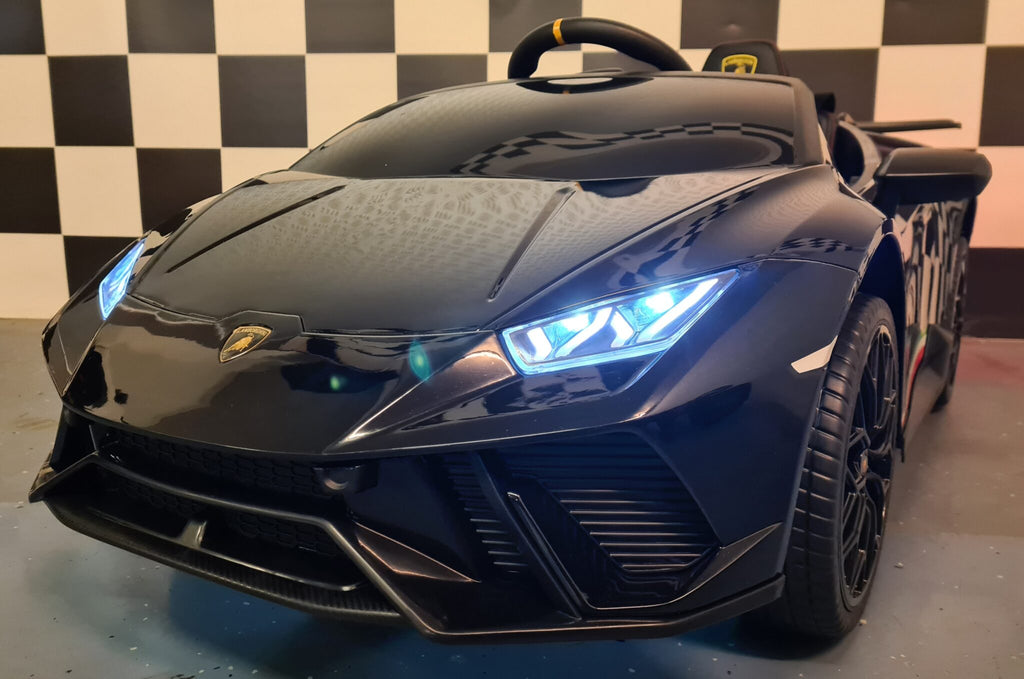 Voiture électrique enfant Lamborghini Huracan 12 V avec télécommande noir métallisé – Racing Star