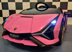 Voiture électrique enfant Lamborghini Sian rose – Racing Star