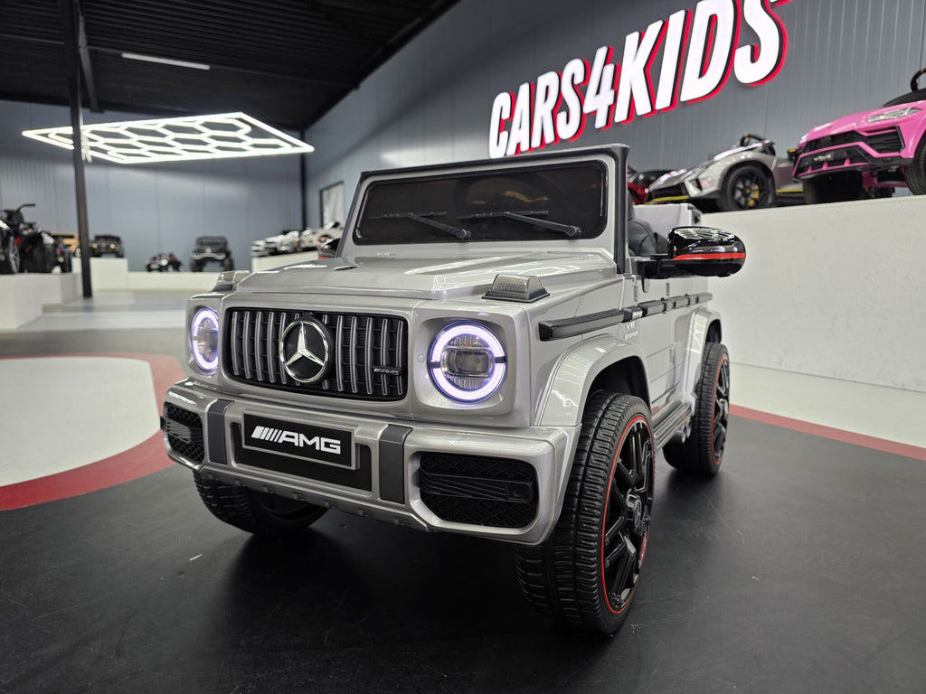 Voiture électrique enfant Mercedes G63 12 V gris métallisé 1 place – Adventure Rider