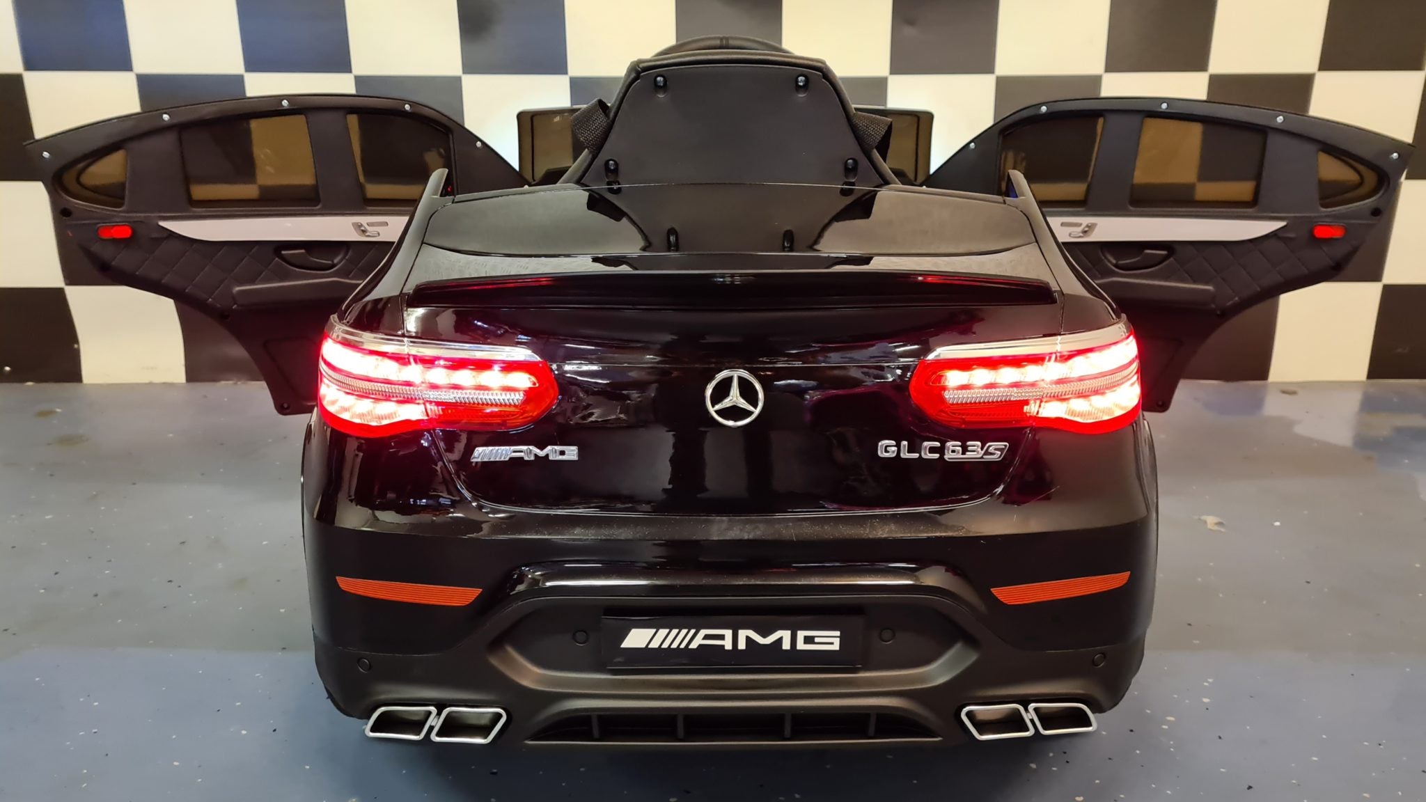 Voiture électrique enfant Mercedes GLC 63 AMG 1 place noir métallisé – Adventure Rider – vue 6