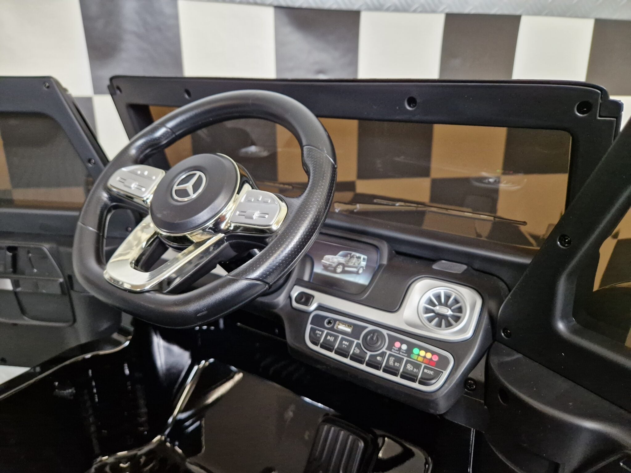 Voiture électrique enfant Mercedes G500 noir métallisé – Urban Rider – vue 9