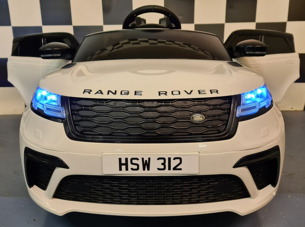 Voiture électrique enfant Range Rover Velar 12 V avec télécommande blanc – Adventure Rider – vue 2