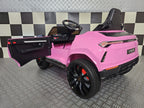 Voiture électrique enfant Lamborghini Urus rose 12 V – Racing Star – vue 5