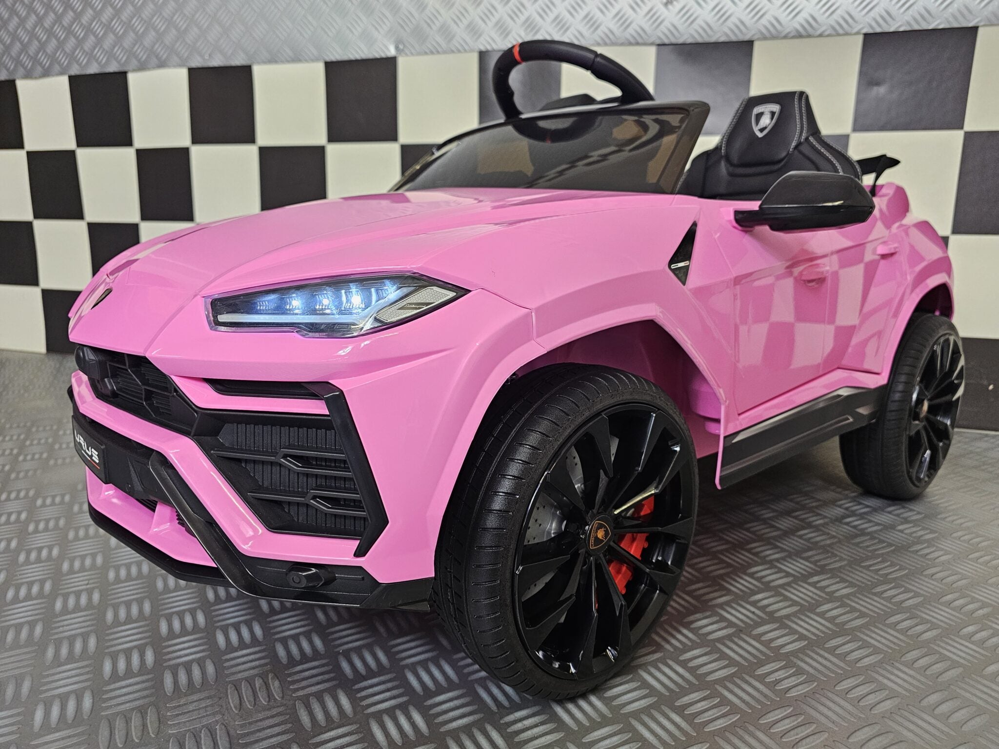 Voiture électrique enfant Lamborghini Urus rose 12 V – Racing Star – vue 2