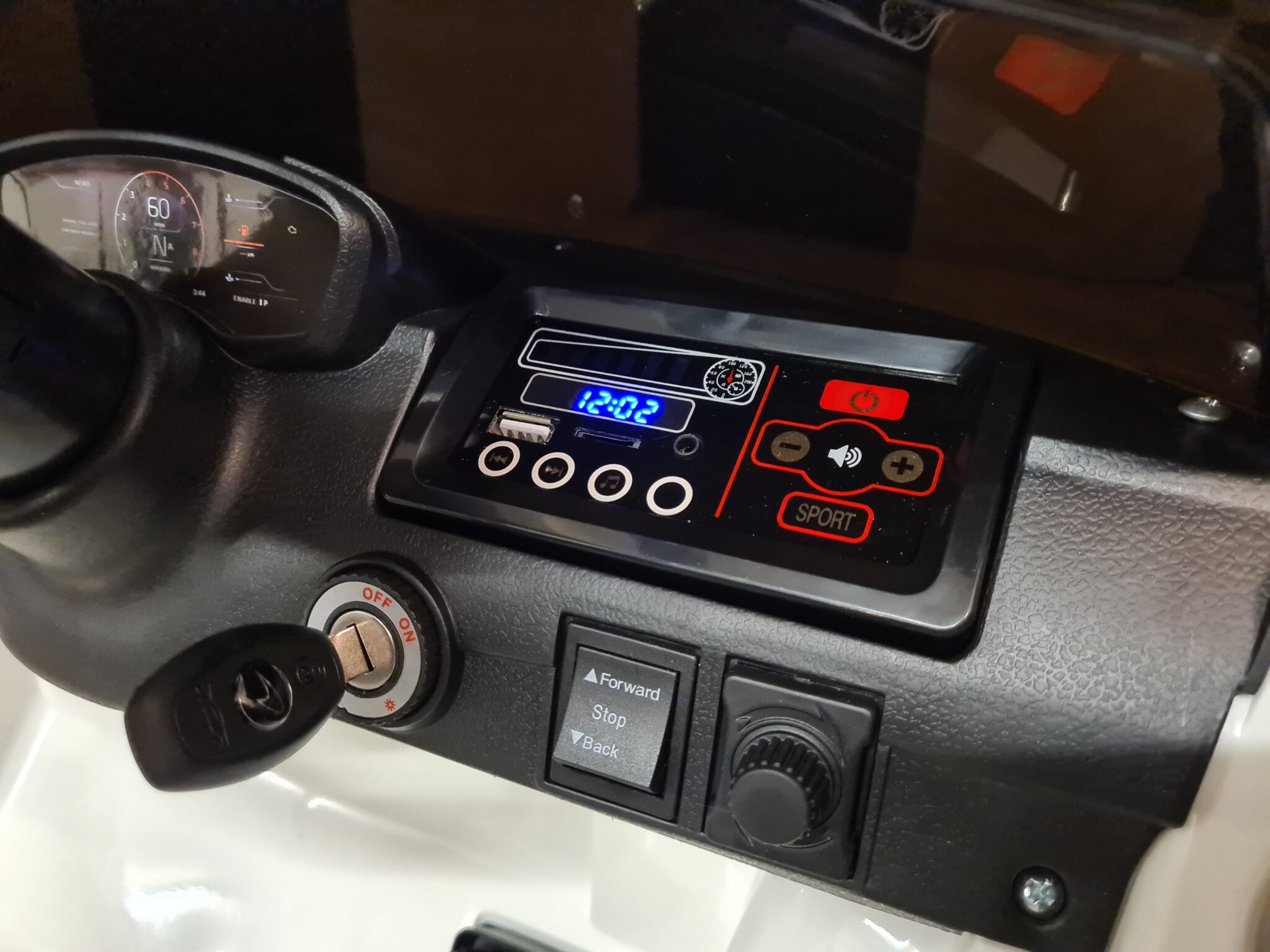 Voiture électrique enfant 12V McLaren 620 GT avec télécommande blanc – Racing Star – vue 11