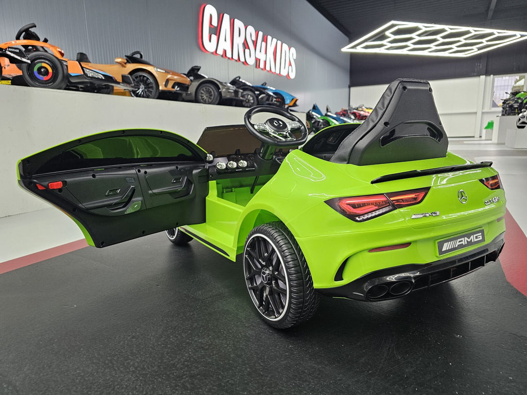 Voiture électrique enfant Mercedes CLA 45 vert – Urban Rider – vue 4