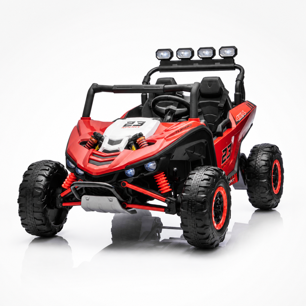 Buggy électrique enfant Patrol 24 V rouge – Trail Rider Pro