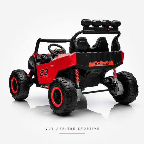 Buggy électrique enfant Patrol 24 V rouge – Trail Rider Pro