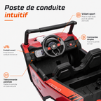 Buggy électrique enfant Patrol 24 V rouge – Trail Rider Pro