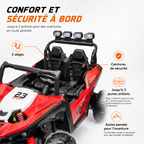 Buggy électrique enfant Patrol 24 V rouge – Trail Rider Pro