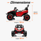 Buggy électrique enfant Patrol 24 V rouge – Trail Rider Pro