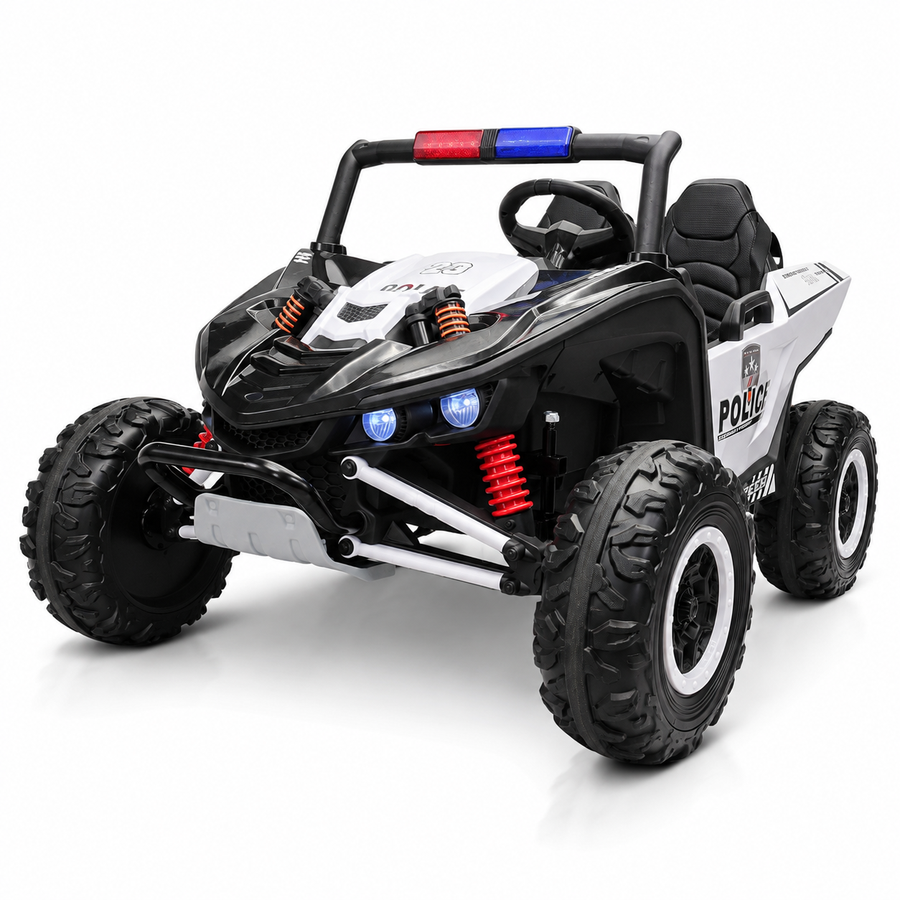Buggy électrique enfant Police Patrol 24 V – Trail Rider Pro