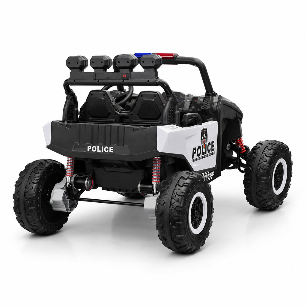 Buggy électrique enfant Police Patrol 24 V – Trail Rider Pro