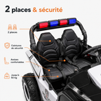 Buggy électrique enfant Police Patrol 24 V – Trail Rider Pro