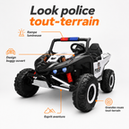 Buggy électrique enfant Police Patrol 24 V – Trail Rider Pro