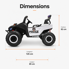 Buggy électrique enfant Police Patrol 24 V – Trail Rider Pro