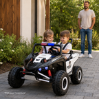 Buggy électrique enfant Police Patrol 24 V – Trail Rider Pro