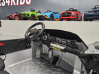 Voiture électrique enfant Porsche RUF 24 V argent métallisé – Urban Rider Pro – vue 8